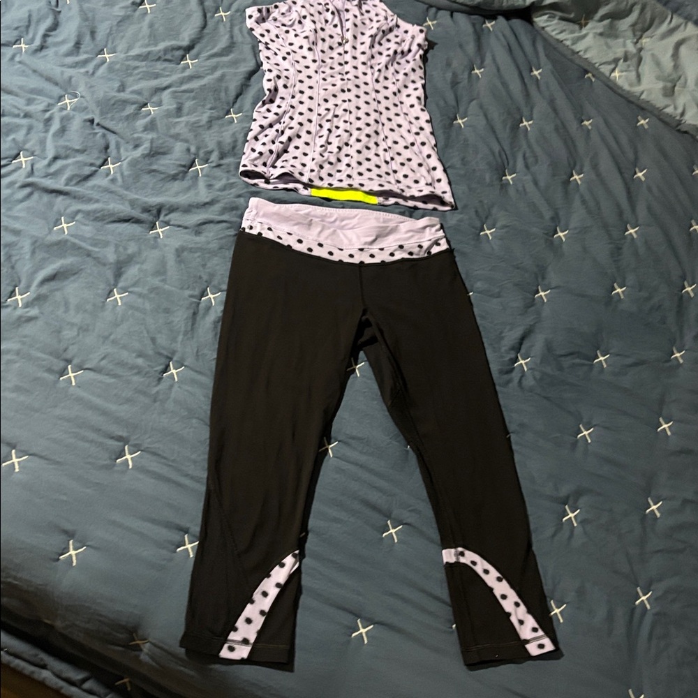 Polka Dot Lululemon Activewear Set